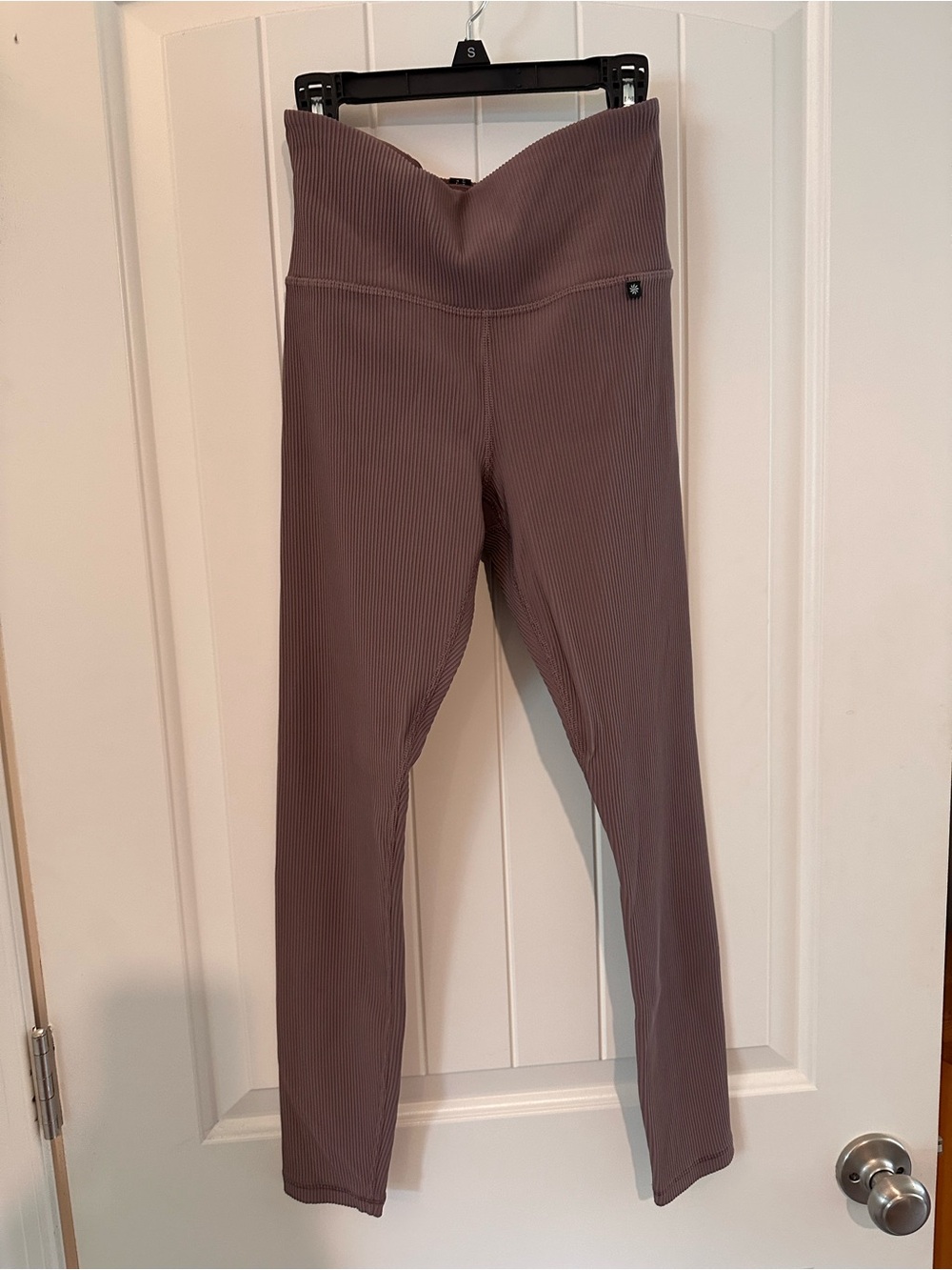 Athleta Ribbed High-Waist Leggings in Mauve